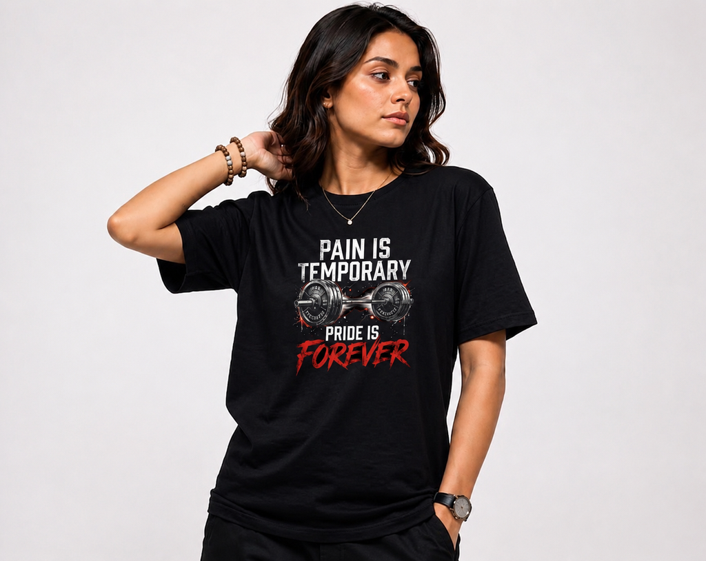 Pain is temporary Pride is Foreever / Unisex Standard Crew T-Shirt