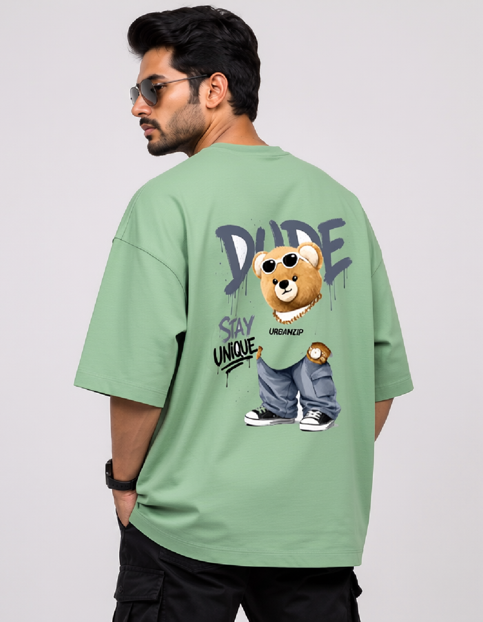 DUDE Stay Unique Oversized Terry T-Shirt | 260 GSM | Unisex