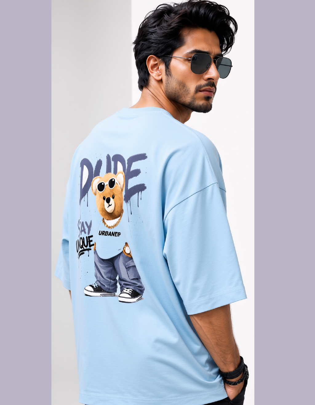 DUDE Stay Unique Oversized Terry T-Shirt | 260 GSM | Unisex