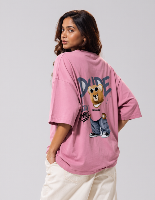 DUDE Stay Unique Oversized Terry T-Shirt | 260 GSM | Unisex
