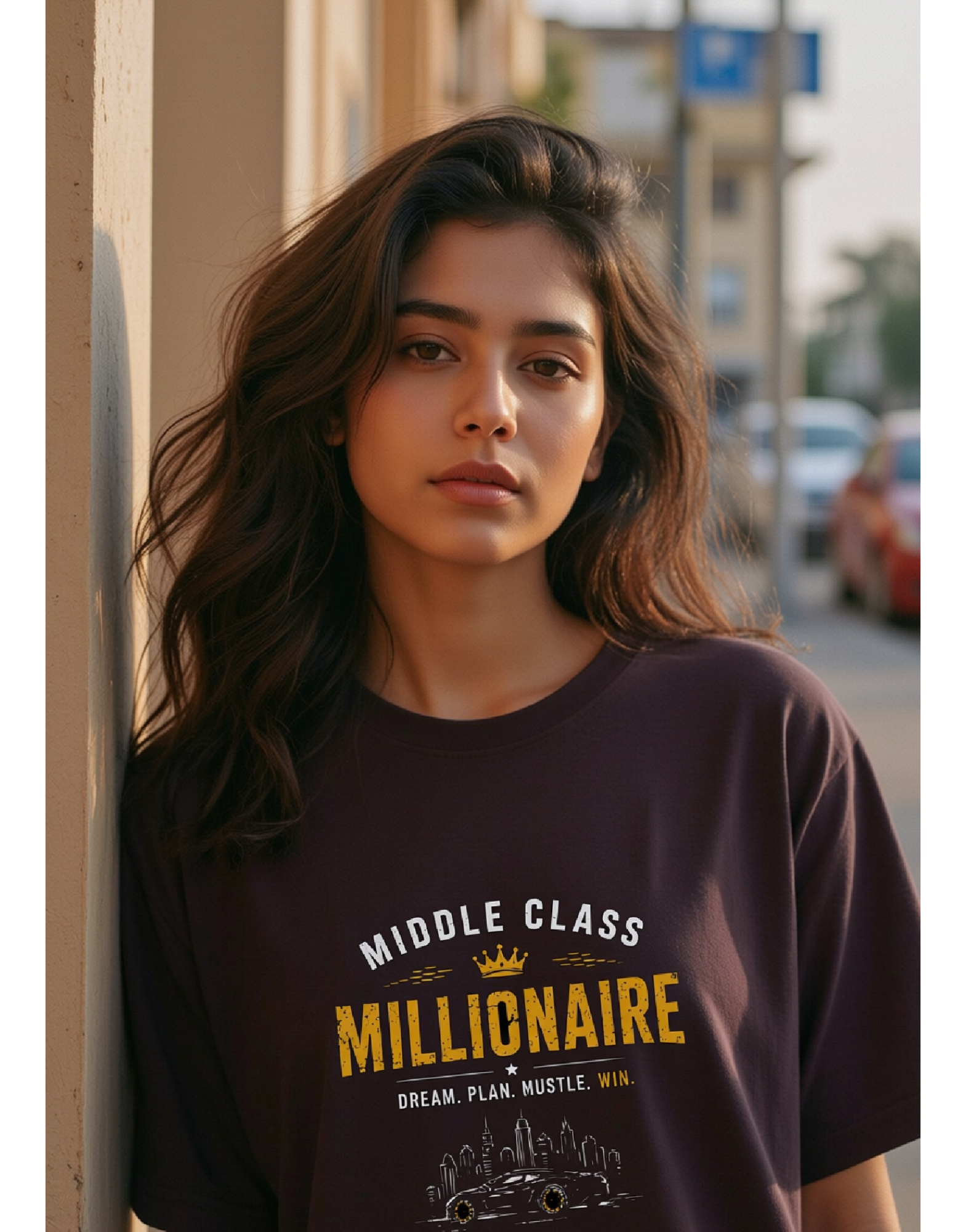 Middle Class Millionaire Graphic T-Shirt | 100% Cotton Unisex Crew Neck Tee | UrbanZip